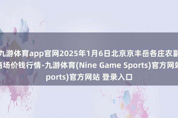 九游体育app官网2025年1月6日北京京丰岳各庄农副居品批发商场价钱行情-九游体育(Nine Game Sports)官方网站 登录入口