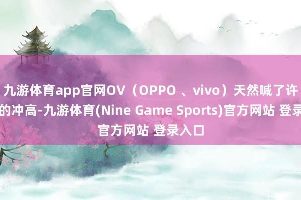 九游体育app官网OV（OPPO 、vivo）天然喊了许多年的冲高-九游体育(Nine Game Sports)官方网站 登录入口
