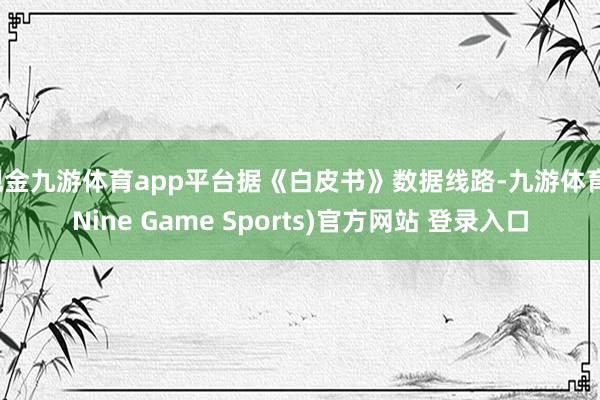 现金九游体育app平台据《白皮书》数据线路-九游体育(Nine Game Sports)官方网站 登录入口