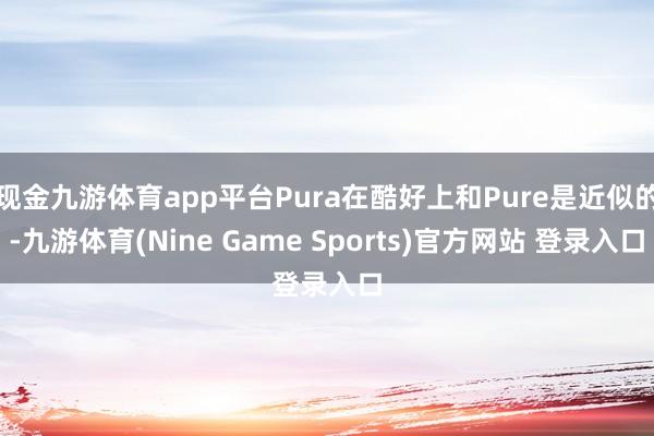 现金九游体育app平台Pura在酷好上和Pure是近似的-九游体育(Nine Game Sports)官方网站 登录入口