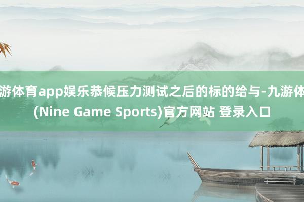 九游体育app娱乐恭候压力测试之后的标的给与-九游体育(Nine Game Sports)官方网站 登录入口