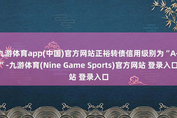 九游体育app(中国)官方网站正裕转债信用级别为“A+”-九游体育(Nine Game Sports)官方网站 登录入口